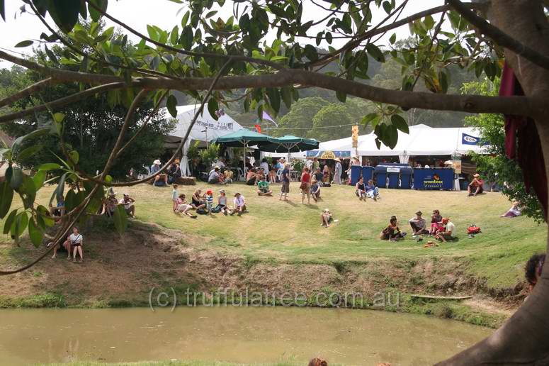 Relaxing on the village green