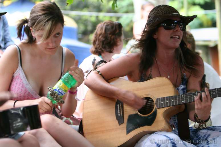 Jamming outside the Chai Tent