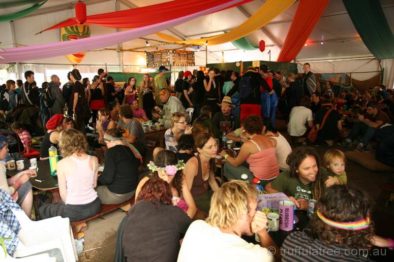Inside the Chai Tent