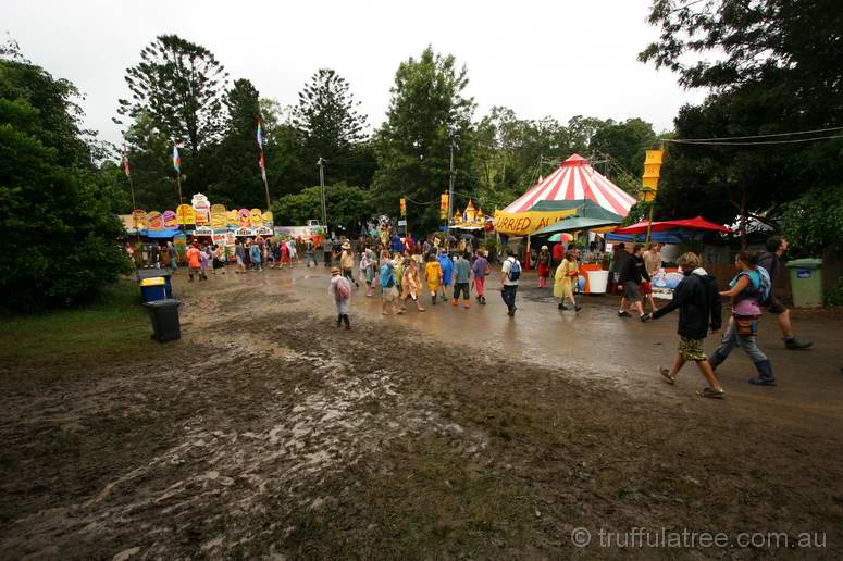 Mud outside the Chai Tent