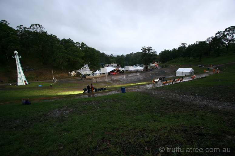 The muddy Amphitheatre prior to the fire event