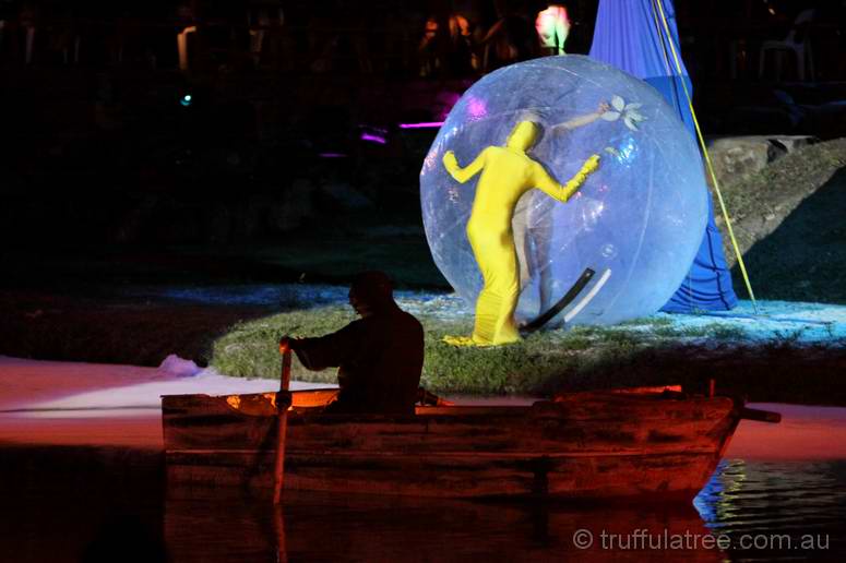 Slightly odd Korean performance piece at the lake