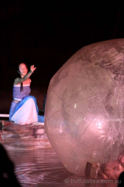 Slightly odd Korean performance piece at the lake