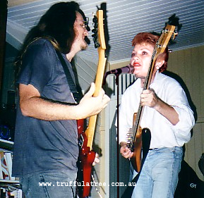 Mark Cocquio and Pauline Hanson Jamming