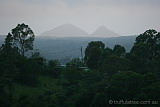 The Glasshouse Mountains from the Amphitheatre