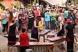 Marimba action outside the Chai Tent