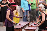 Marimba action outside the Chai Tent